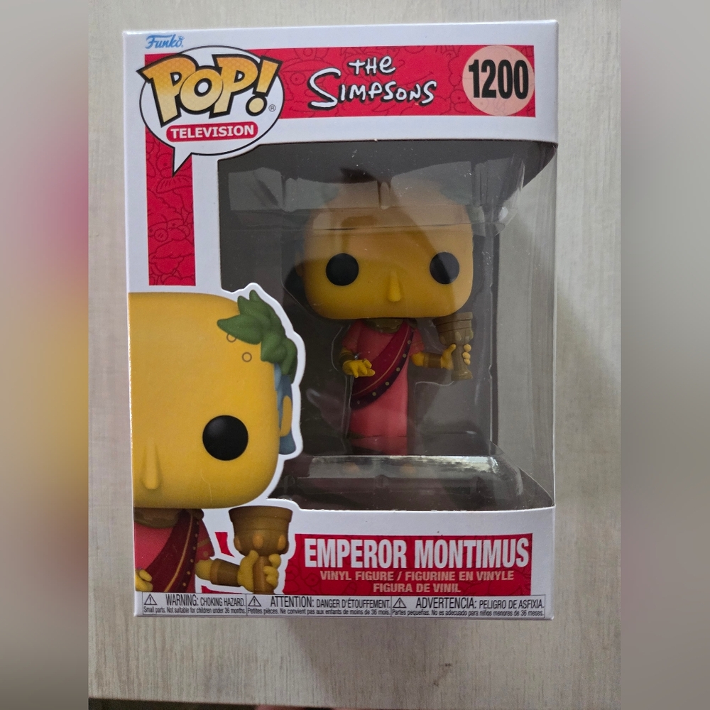 Funko The Simpsons Emperor Montimus Figure - Red and Yellow
